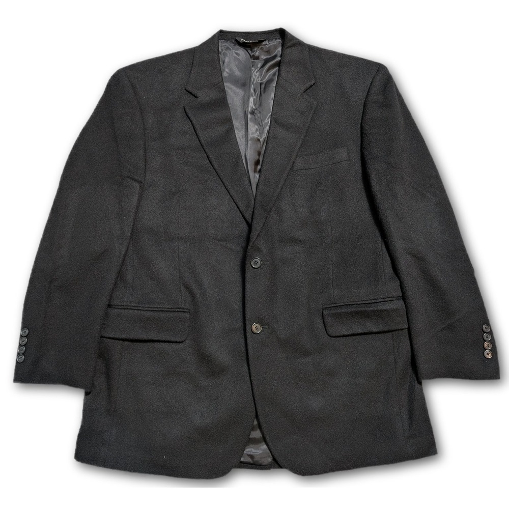 Jos A Bank Mens Blazer Black 43R Camel Hair Classic Fit Suit Jacket Double Vent